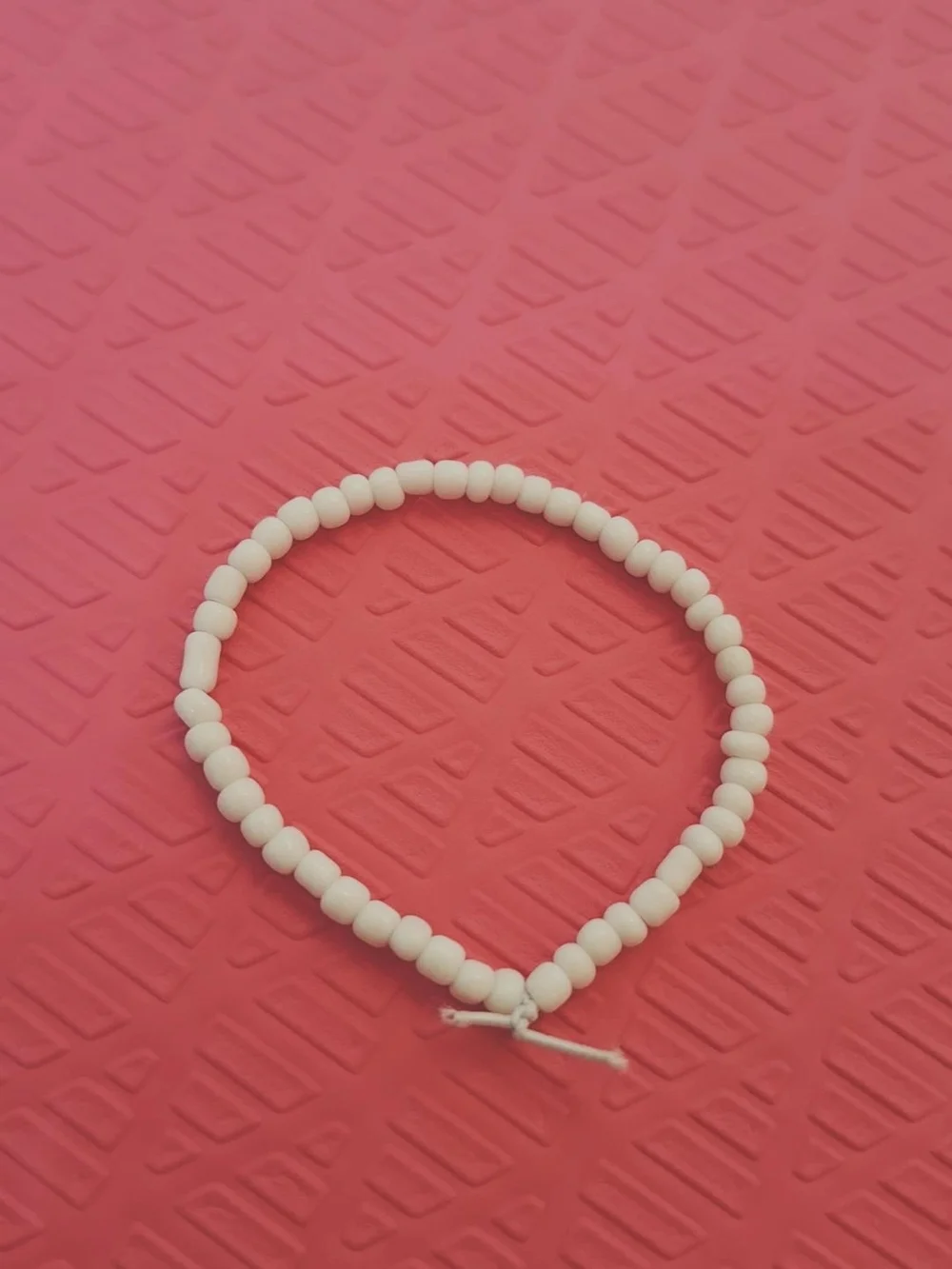 Kids White Beaded Stretch Bracelet - Brand
